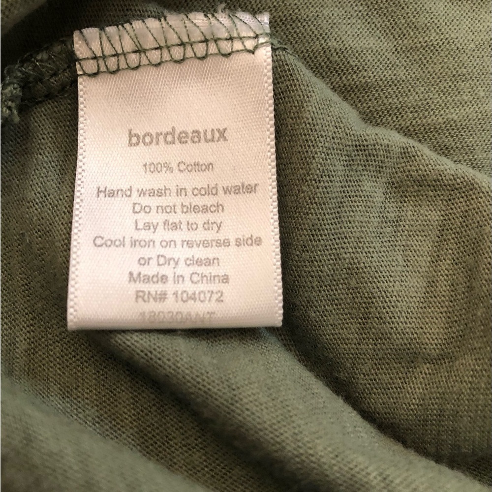 Bordeaux Woman’s Green Top Size L - Picture 8 of 9